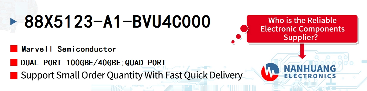 88X5123-A1-BVU4C000 Marvell DUAL PORT 100GBE/40GBE;QUAD PORT